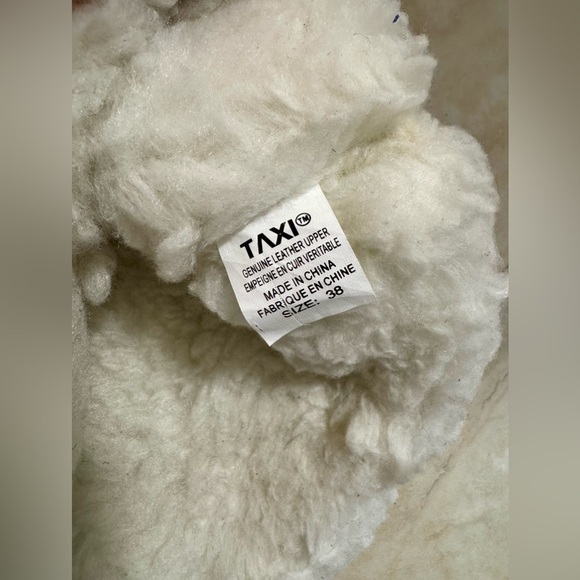 TAXI brown suede Sherpa lined boots with laces (EU 38) - Picture 8 of 9